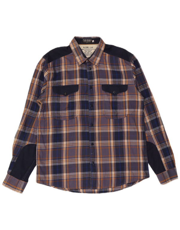 Camicia da uomo Jack & Jones XL scozzese multicolore