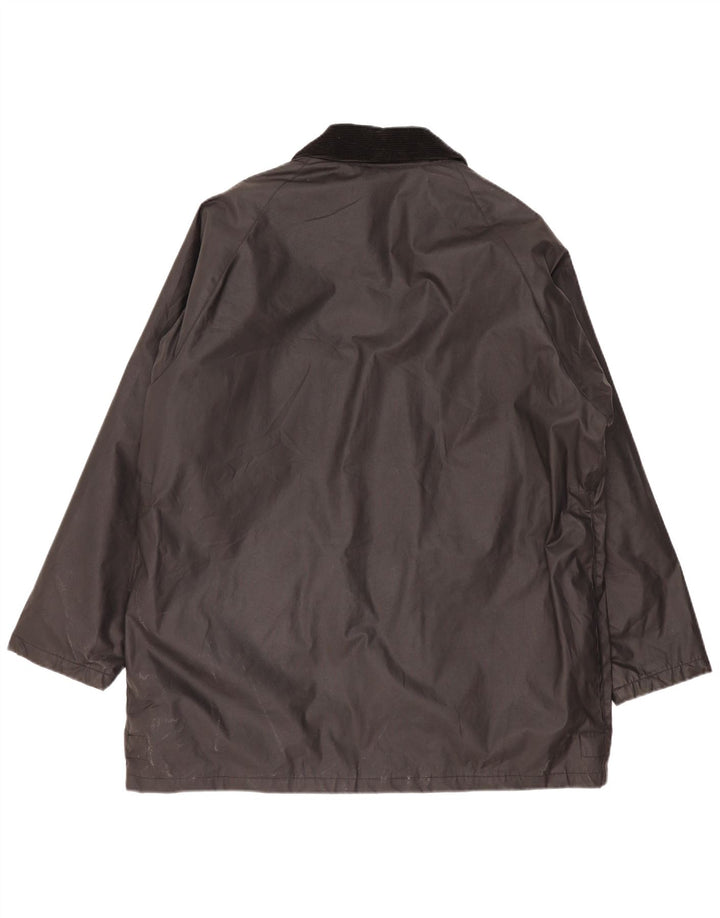 Giacca da uomo in cotone cerato Wikes & Akerman UK 42 XL poliestere nero