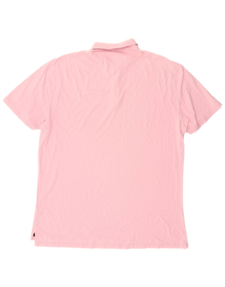 Polo da uomo Massimo Dutti 2XL in cotone rosa