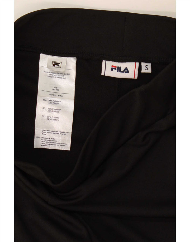 Leggings grafici da donna Fila UK 8 Small poliestere nero