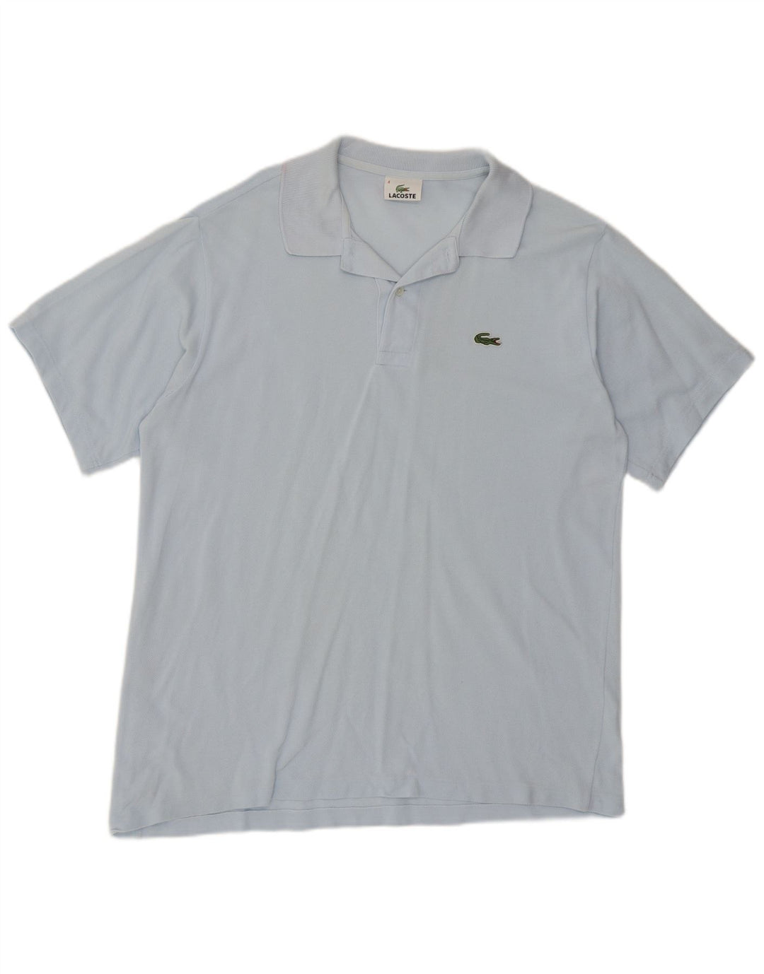 Polo da uomo Lacoste taglia 4 in cotone blu medio