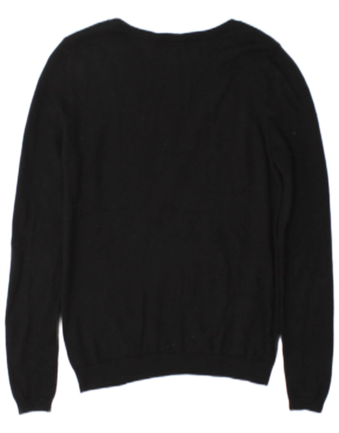 Maglione maglione con scollo a barca da donna Reiss UK 14 lana nera media