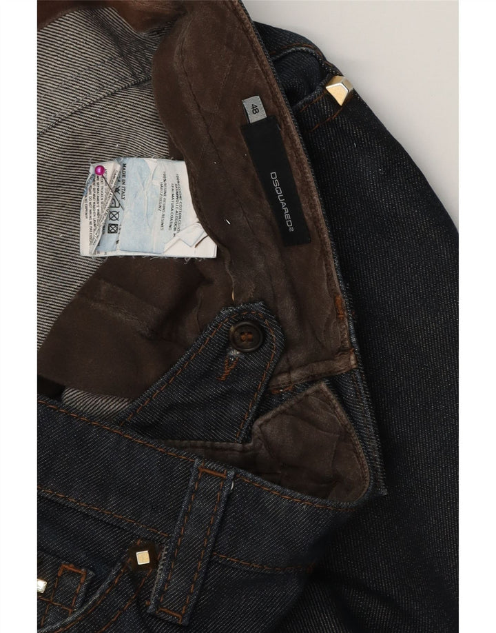 DSQUARED2 Jeans slim da donna IT 48 XL W32 L31 Cotone blu navy