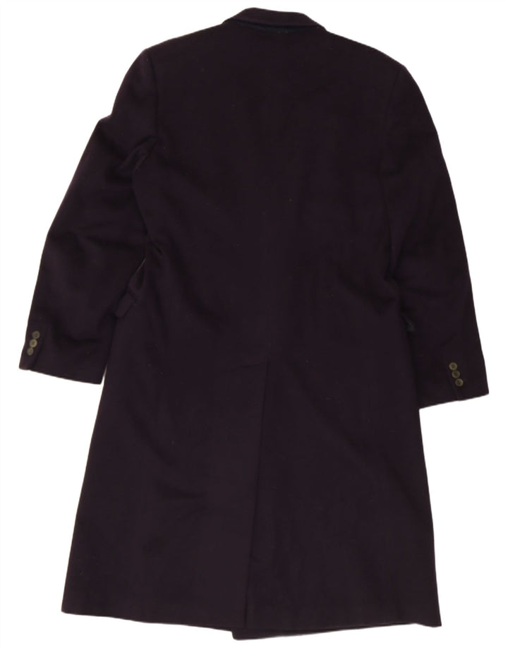 LARUSMIANI Mens Double Breasted Coat IT 50 Large Navy Blue Cashmere
