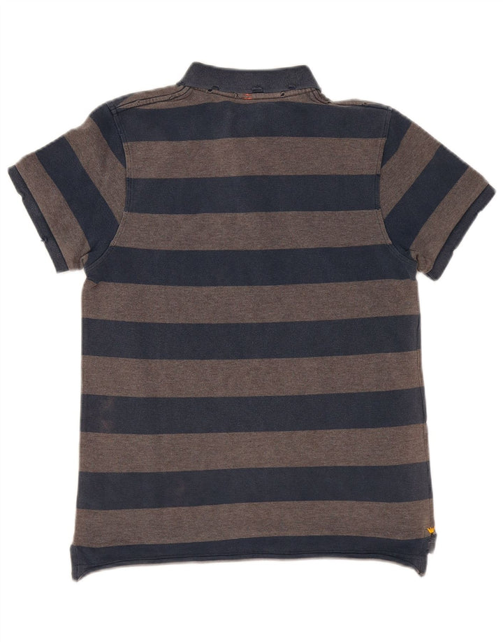 Polo Sun68 da bambino 11-12 anni in cotone a righe grigie