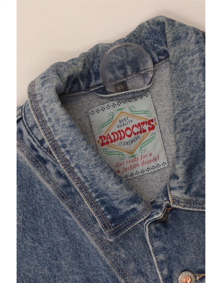 Gilet in denim da uomo Paddock UK 42 XL Blu