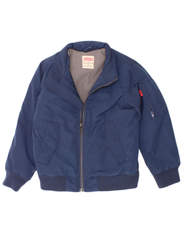 Giubbotto bomber da ragazzo Levi's 3-4 anni in poliestere blu navy