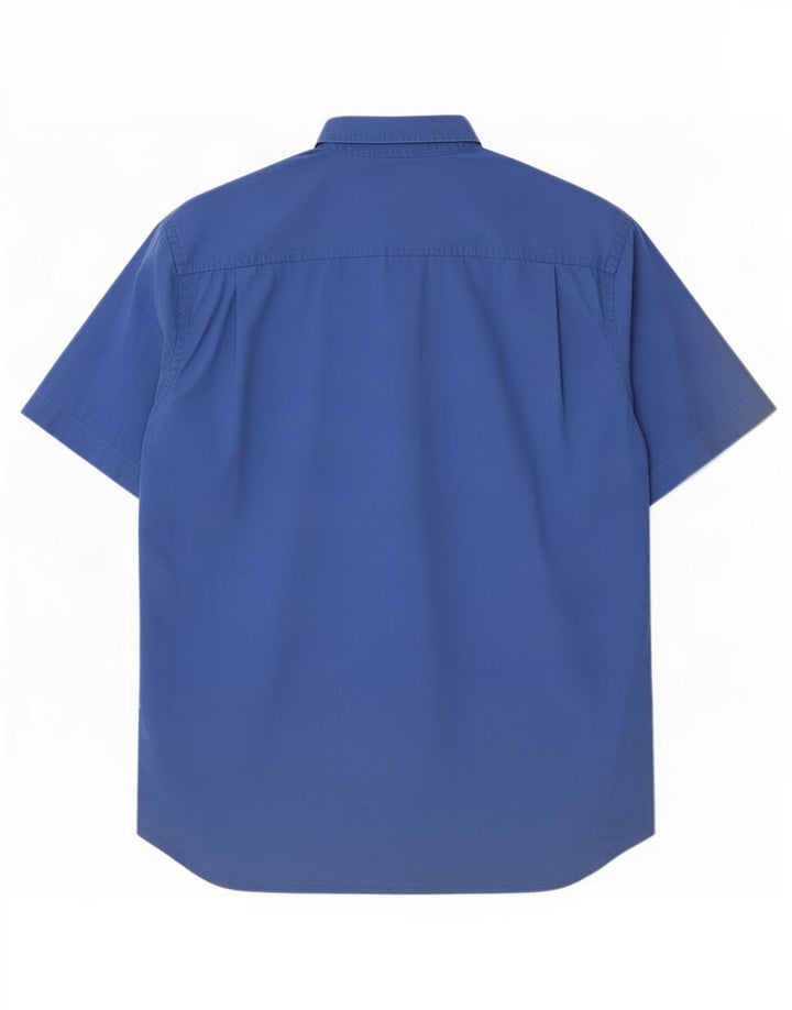 Camicia a maniche corte da uomo Think Pink 2XL Blu