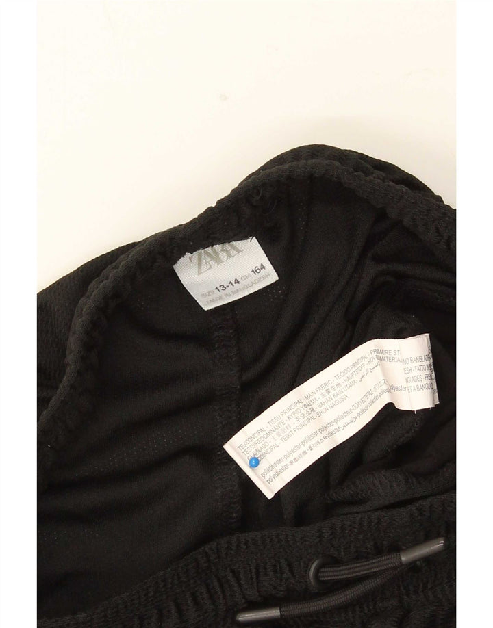 Pantaloncini sportivi grafici Zara da bambino 13-14 anni in poliestere nero