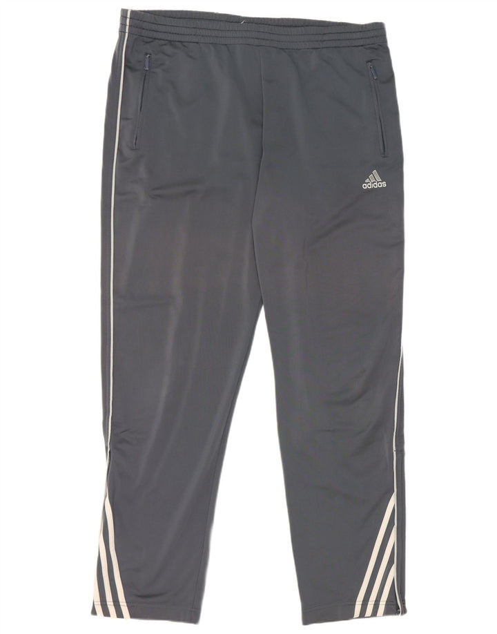 Pantaloni da tuta da uomo Adidas UK 42/44 Large Grigio Poliestere