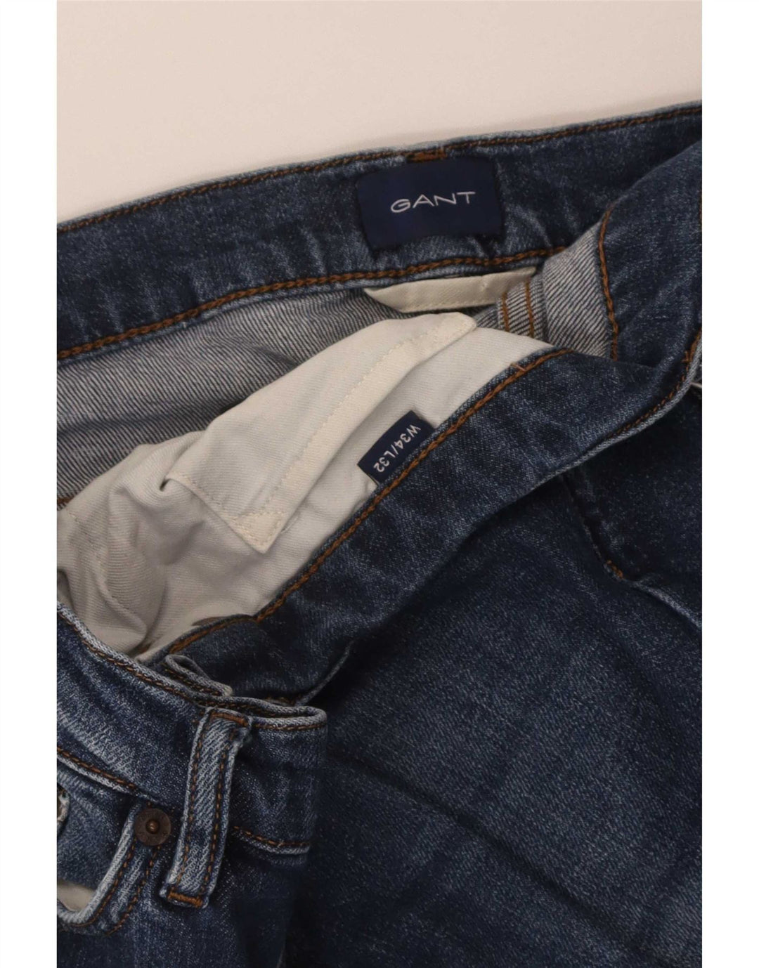 Jeans dritti da uomo Gant W34 L32 Blu