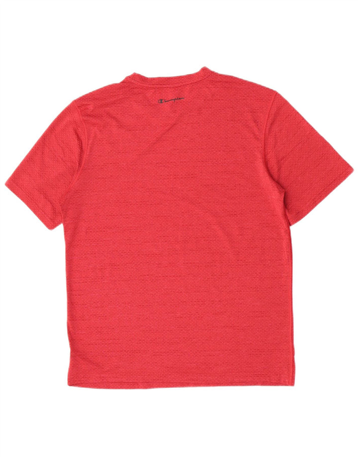 T-shirt da uomo Champion Top rosso medio in poliestere