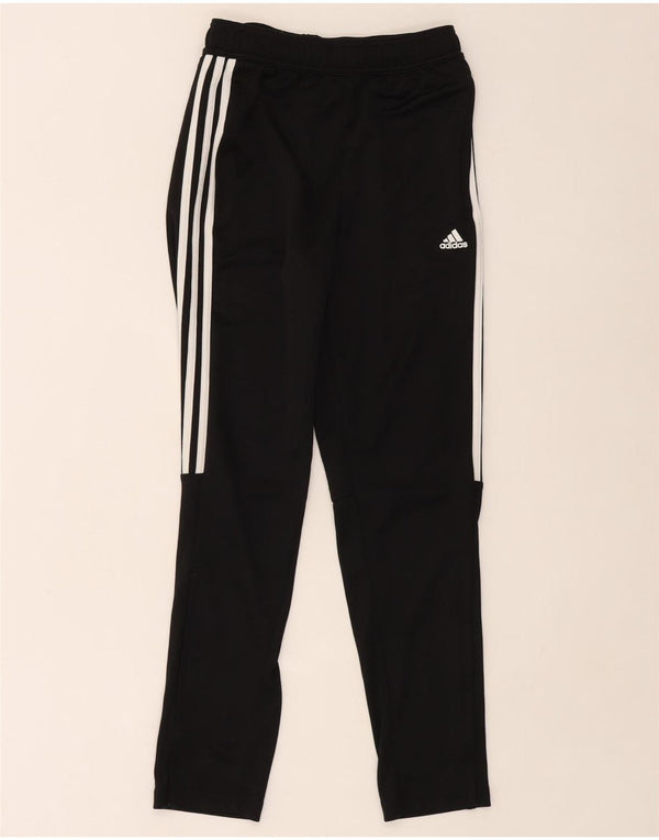 Adidas Boys Aeroready Tracksuit Trousers 13-14 Years Black Polyester