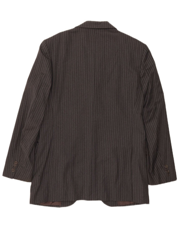 Giacca blazer da uomo a 2 bottoni Massimo Dutti EU 40 Lana gessata grigio medio