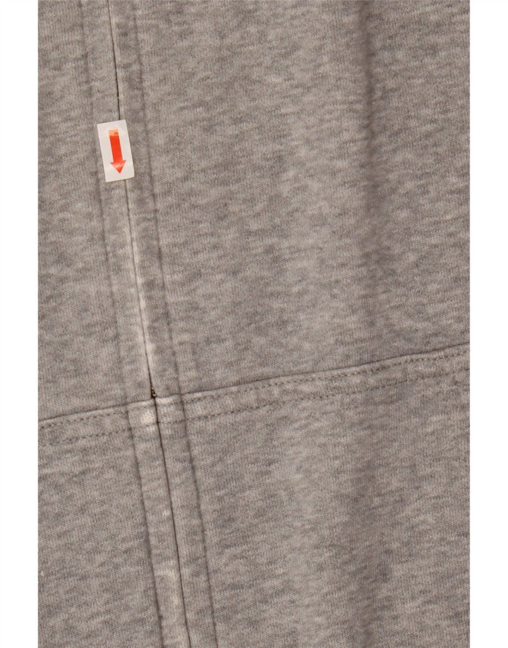 Maglione con cappuccio e zip grafica da uomo Champion XL in cotone grigio