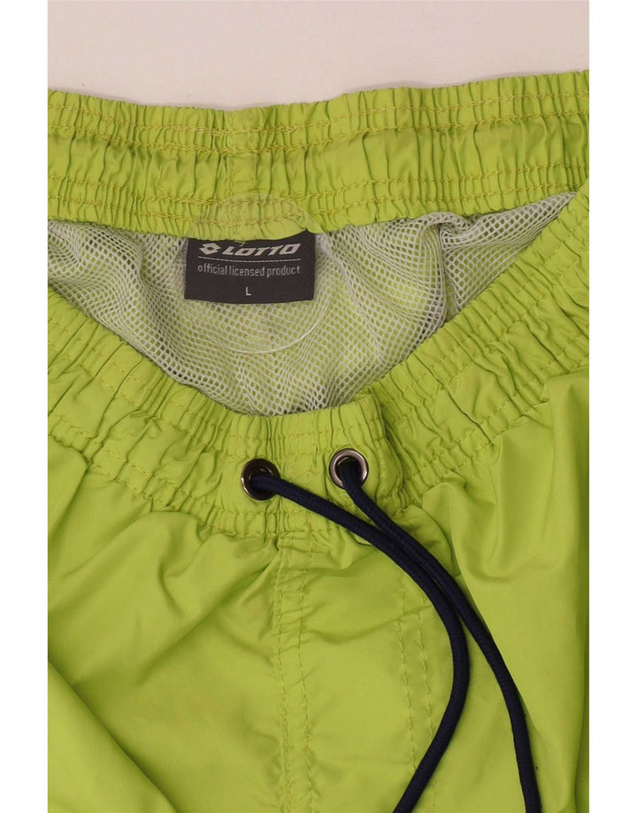 Pantaloncini da bagno con grafica Lotto per ragazzi 13-14 anni Large Verde Poliestere