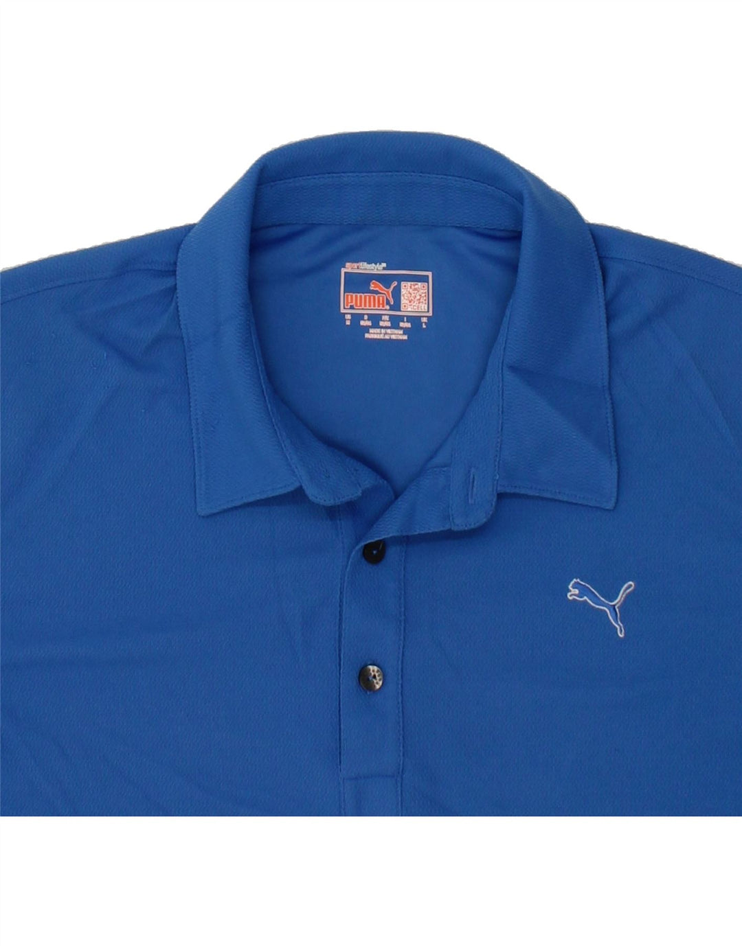PUMA Mens Polo Shirt Large Blue Polyester Vintage Puma and Second-Hand Puma from Messina Hembry 