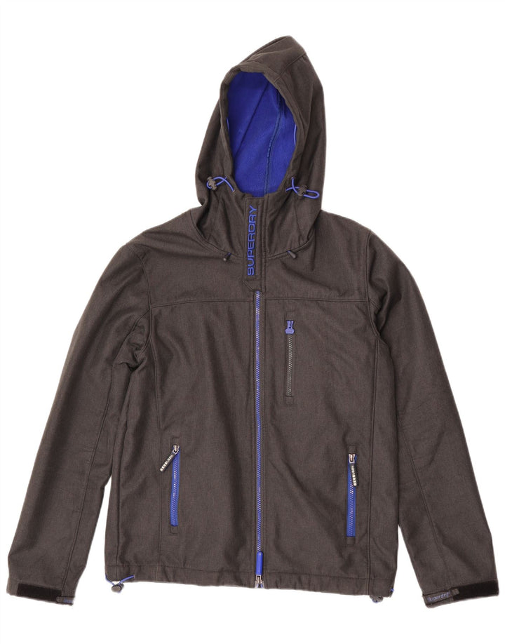 Giacca a vento da uomo Windtrekker Graphic Superdry UK 40 grande grigia
