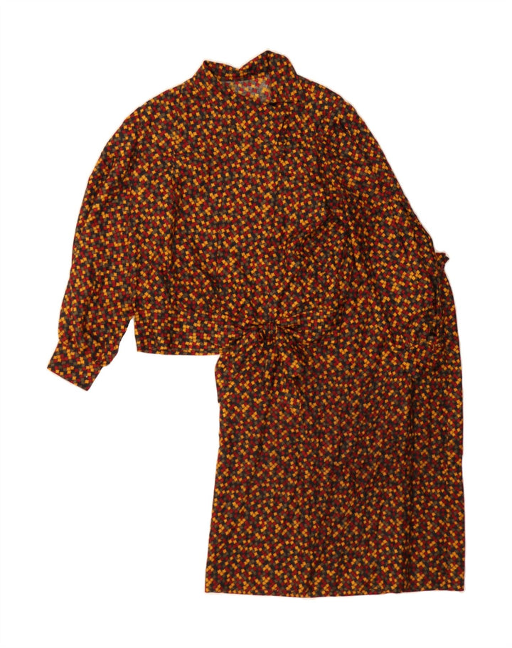 VINTAGE Womens 2 Piece Skirt Set UK 14 Medium W30  Multicoloured Geometric Vintage Vintage and Second-Hand Vintage from Messina Hembry 