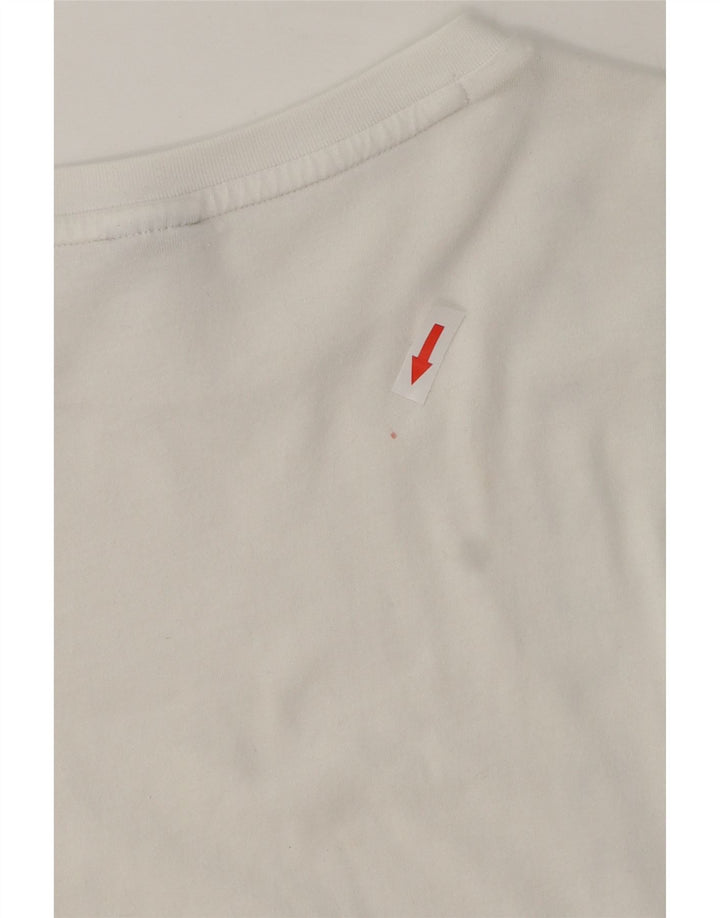 T-shirt grafica corta da donna Puma UK 10 piccola bianca