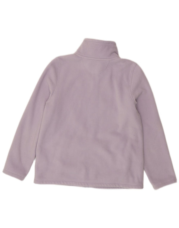 Giacca in pile grafica da donna Dkny UK 16 grande poliestere viola