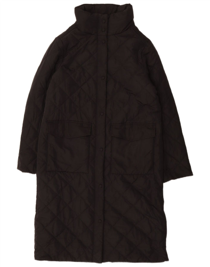 Soprabito trapuntato da donna Marks & Spencer UK 12 medio poliestere nero