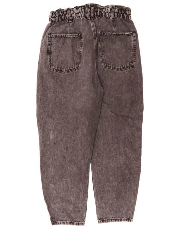 Jeans affusolati a vita alta da donna Zara EU 38 Small W28 L26 Cotone grigio