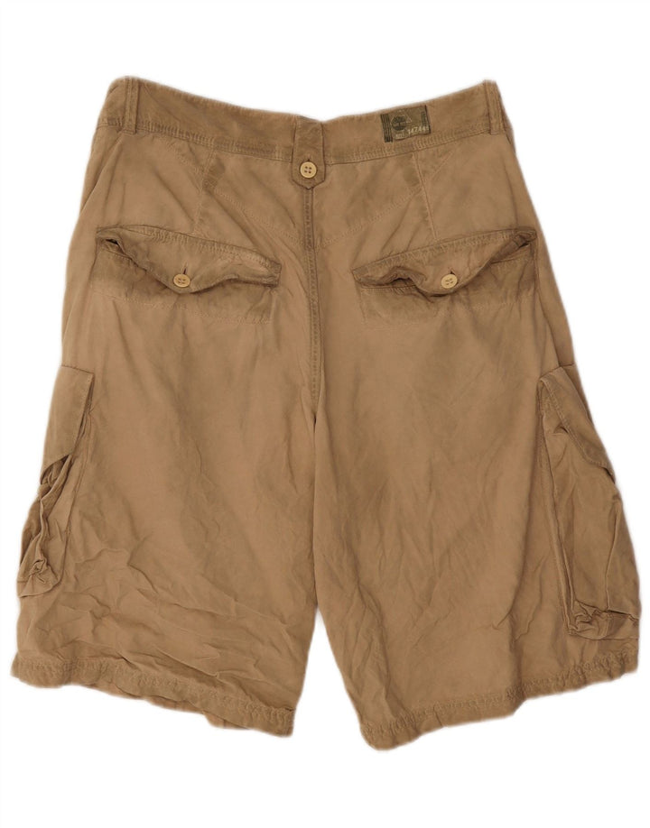 Pantaloncini cargo da uomo Timberland W34 Large in cotone beige