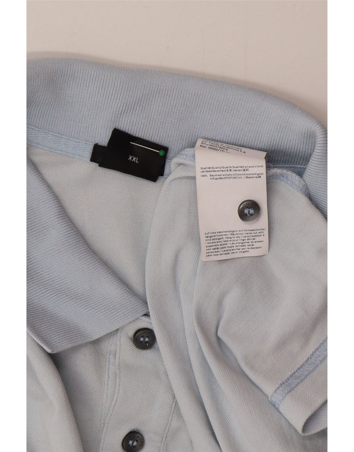 Polo da uomo Hugo Boss 2XL in cotone blu