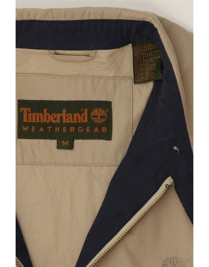 Giubbotto bomber da uomo Timberland UK 38 Poliestere beige medio
