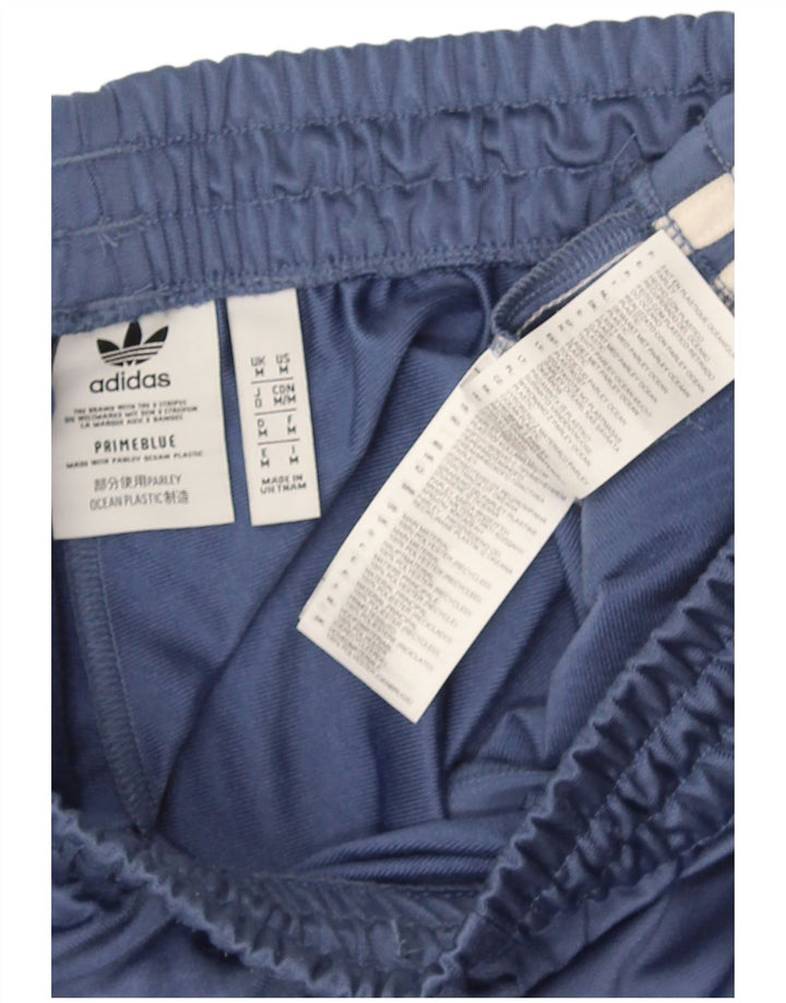 Pantaloni da tuta da uomo Adidas in poliestere blu medio
