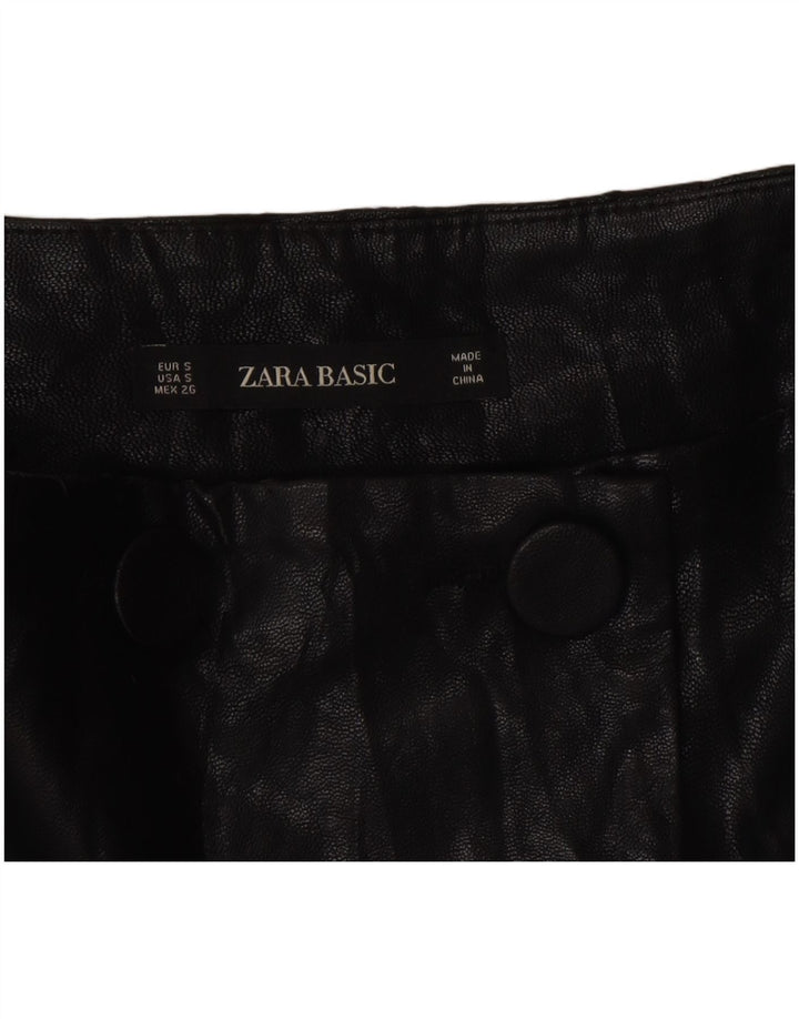 Gonna a portafoglio Zara da donna in ecopelle piccola W26 nera