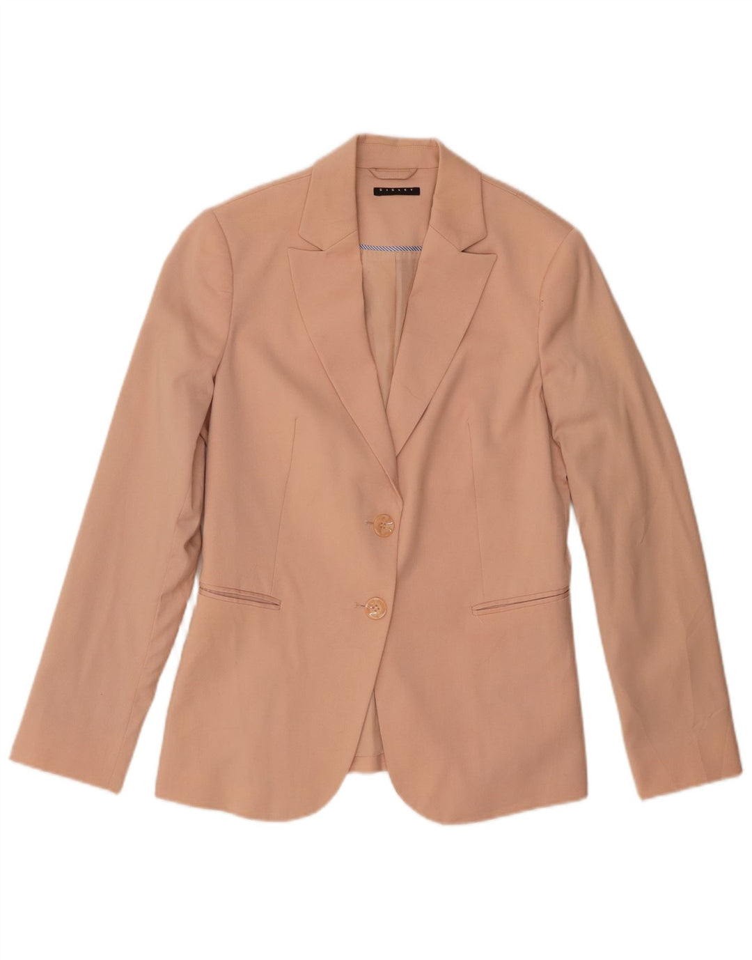 Giacca blazer da donna a 2 bottoni Sisley UK 10 piccola poliestere rosa