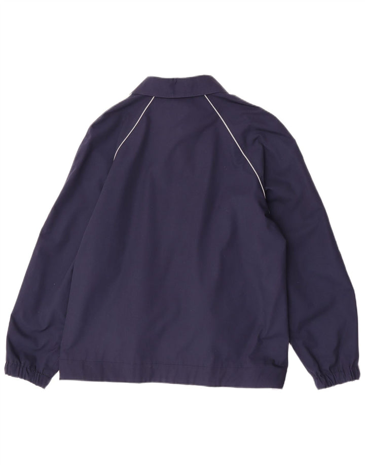 Giubbotto bomber reversibile vintage da donna EU 38 medio in poliestere blu navy