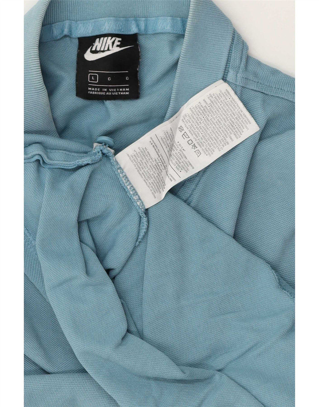 Polo Nike da uomo grande in cotone blu
