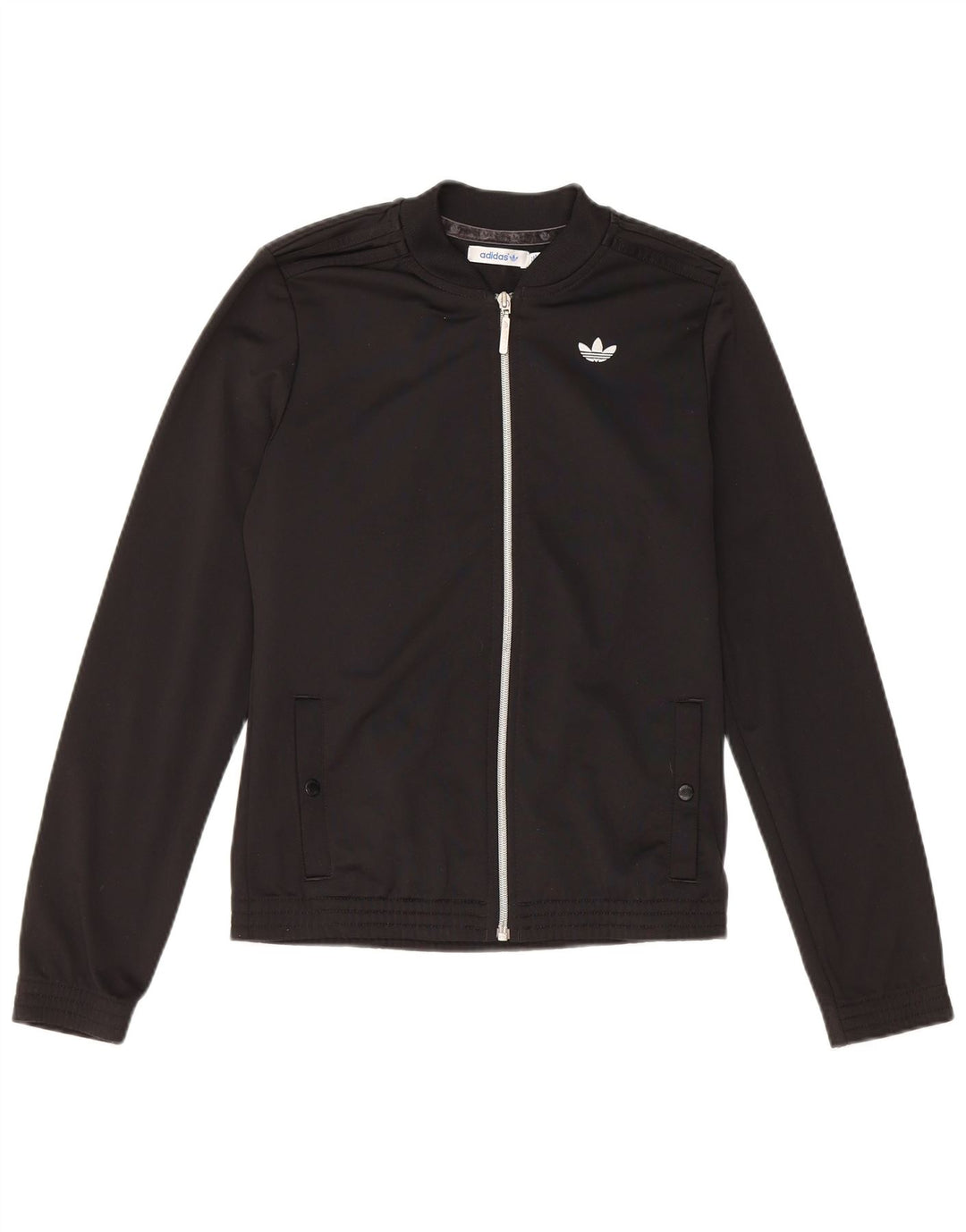 Giacca da tuta da donna dalla vestibilità regolare Adidas EU 36 piccola poliestere nero