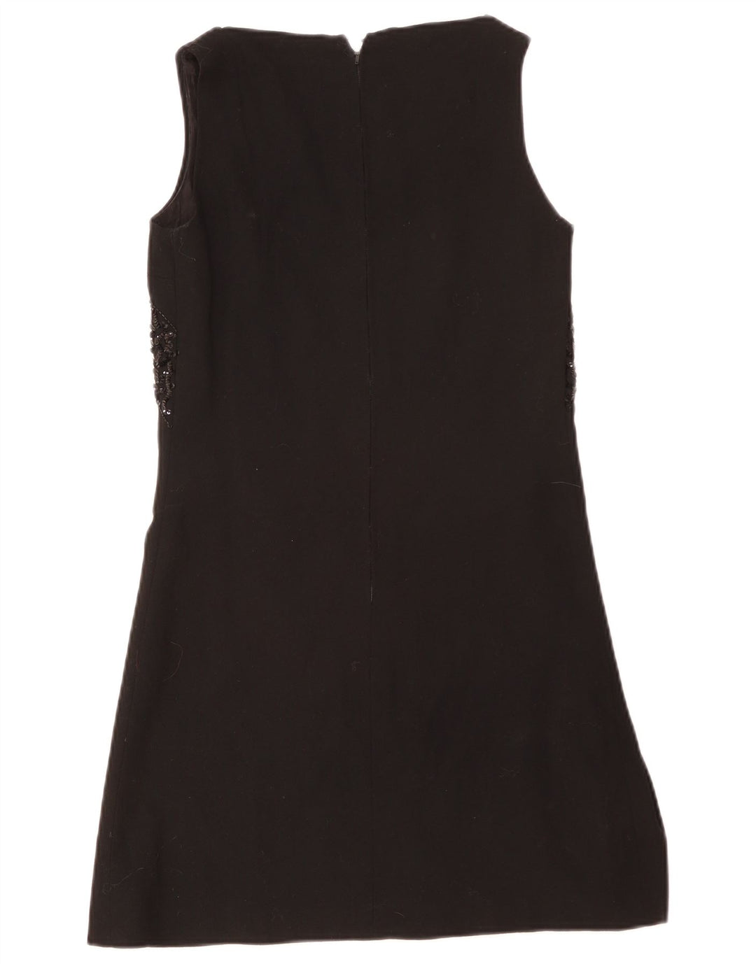 Abito tubino vintage da donna senza maniche IT 44 medio nero