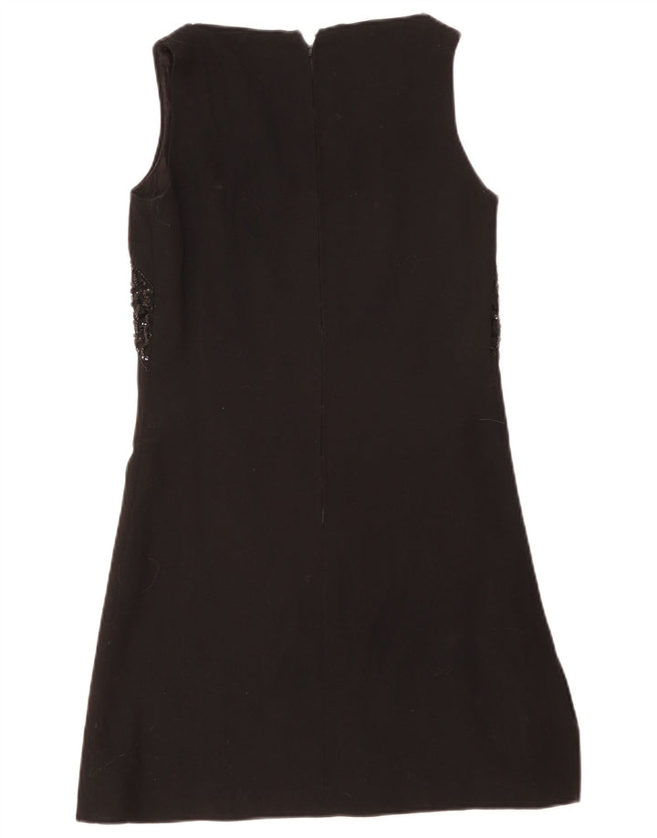 Abito tubino vintage da donna senza maniche IT 44 medio nero