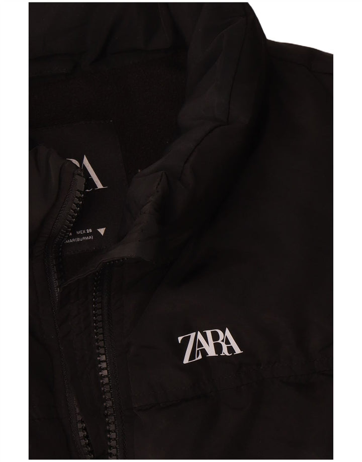 Gilet imbottito da donna Zara UK 14 medio nero poliestere