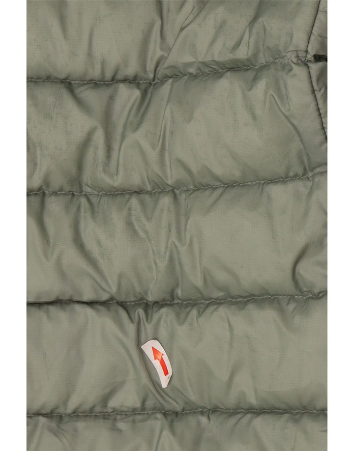 Giacca imbottita con cappuccio da donna Superdry UK 12 poliestere verde medio