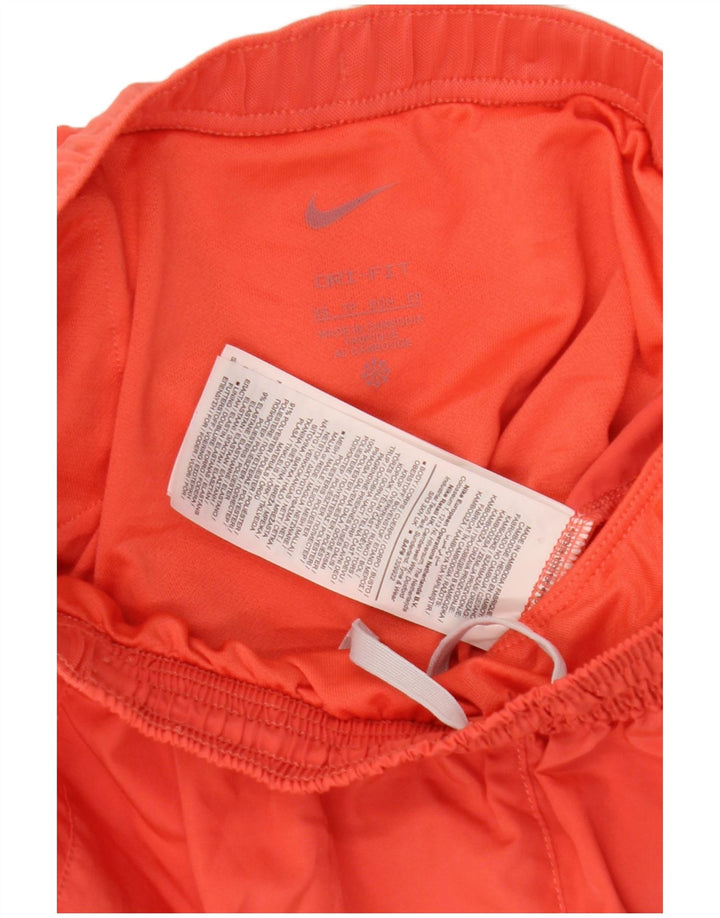 Pantaloncini sportivi Nike Dri Fit da donna UK 4 XS poliestere rosso