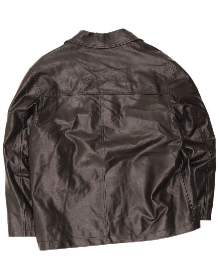 Giacca in pelle da uomo Metropolitan IT 50 Large Nera