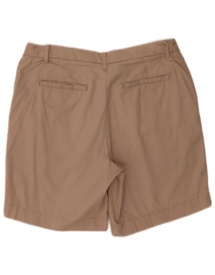 Pantaloncini chino da donna Marks & Spencer UK 12 medi W32 cotone beige