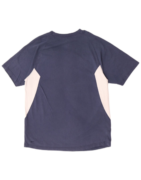 T-shirt da uomo Nike Top UK 42/44 Large blu navy in cotone color block