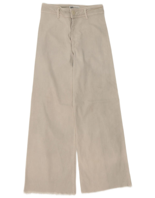 Jeans dritti a vita alta The Marine da donna Zara EU 36 XS W26 L28 Beige