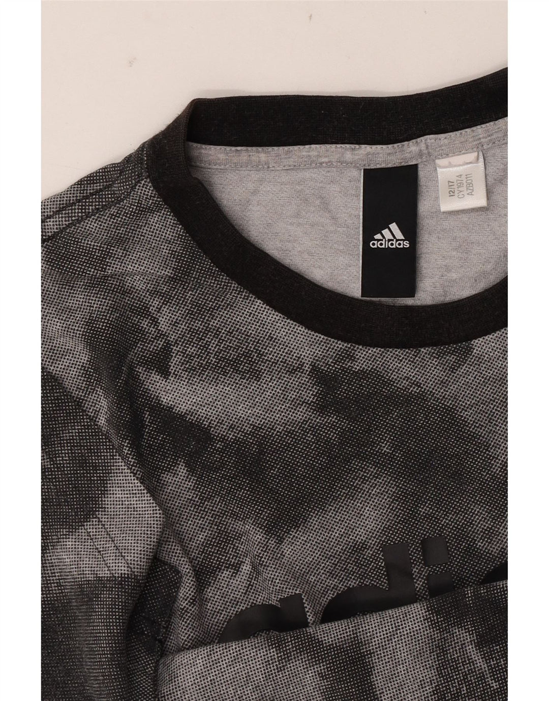 T-shirt grafica da uomo ADIDAS Top Small grigia Tie Dye