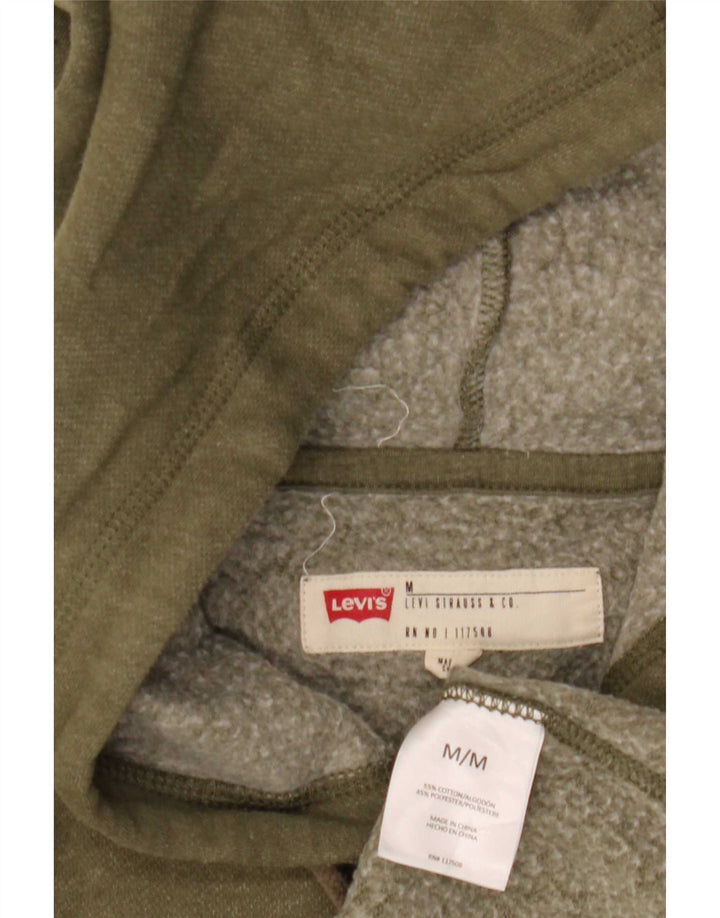 Maglione con cappuccio grafico da uomo Levi's in cotone kaki medio