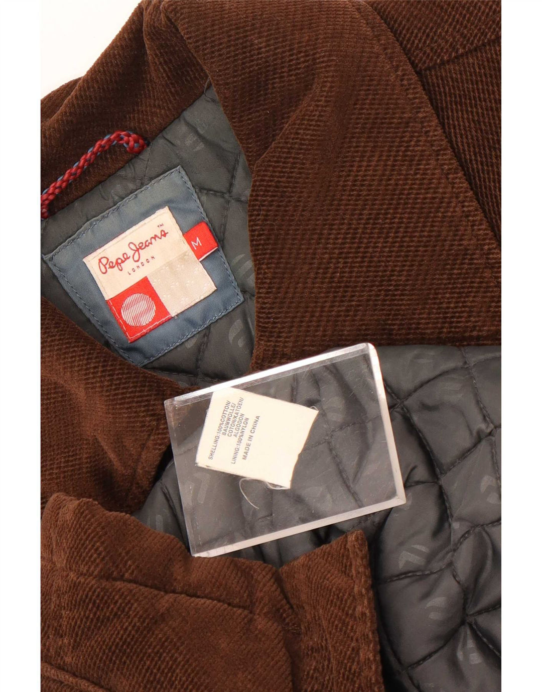 Giacca multiuso da donna PEPE Jeans UK 14 Cotone marrone medio