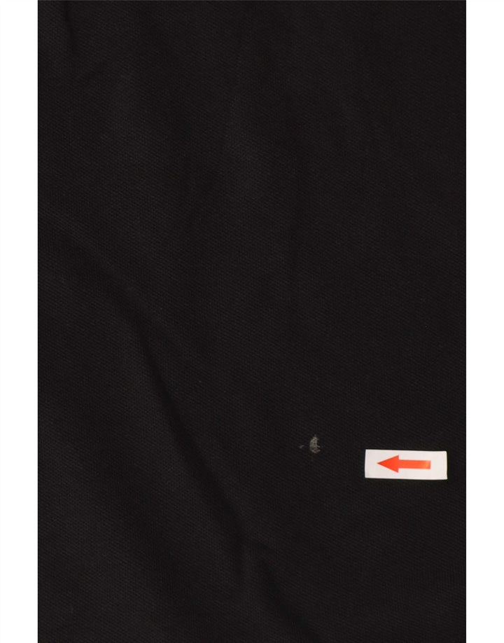 Polo Adidas da uomo in cotone nero medio