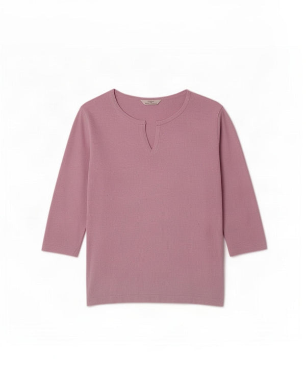 Marks & Spencer Top da donna St. Michael manica 3/4 UK 12 Viola medio